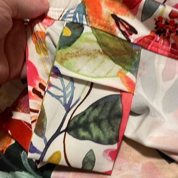 RipSkirt Playa Wildflower Watercolor Length 2 Wrap Skirt Floral Print Size Large - Picture 8 of 9